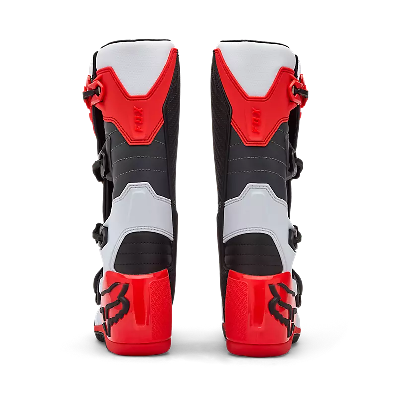 Botas Moto Comp Rojo/Blanco Fox