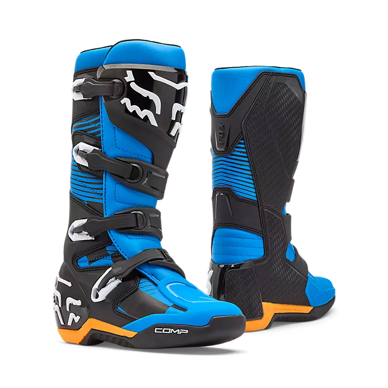 Botas Moto Comp Azul Fox