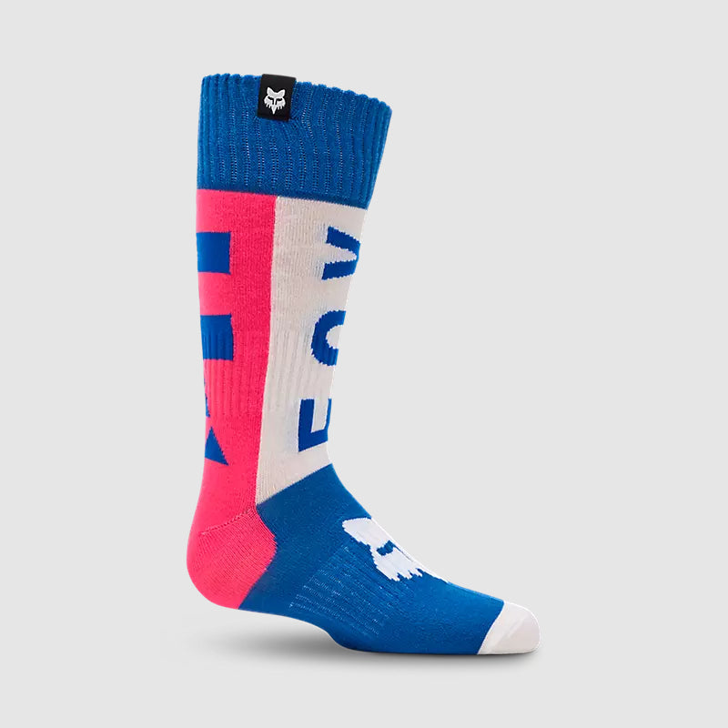 Calcetines Moto Niño 180 Collect Azul/Rosado Fox