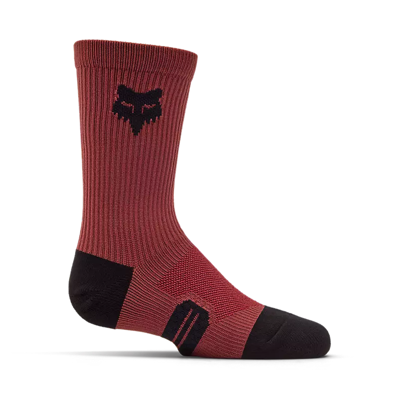 Calcetines Bicicleta Niño Ranger Crew 15 cm Rojo Fox