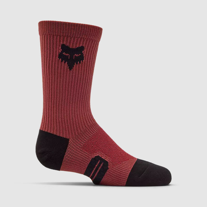 Calcetines Bicicleta Niño Ranger Crew 15 cm Rojo Fox