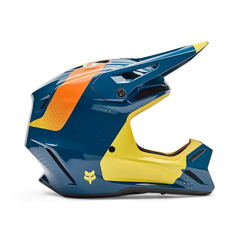 Casco Moto V3 Tine Azul Fox