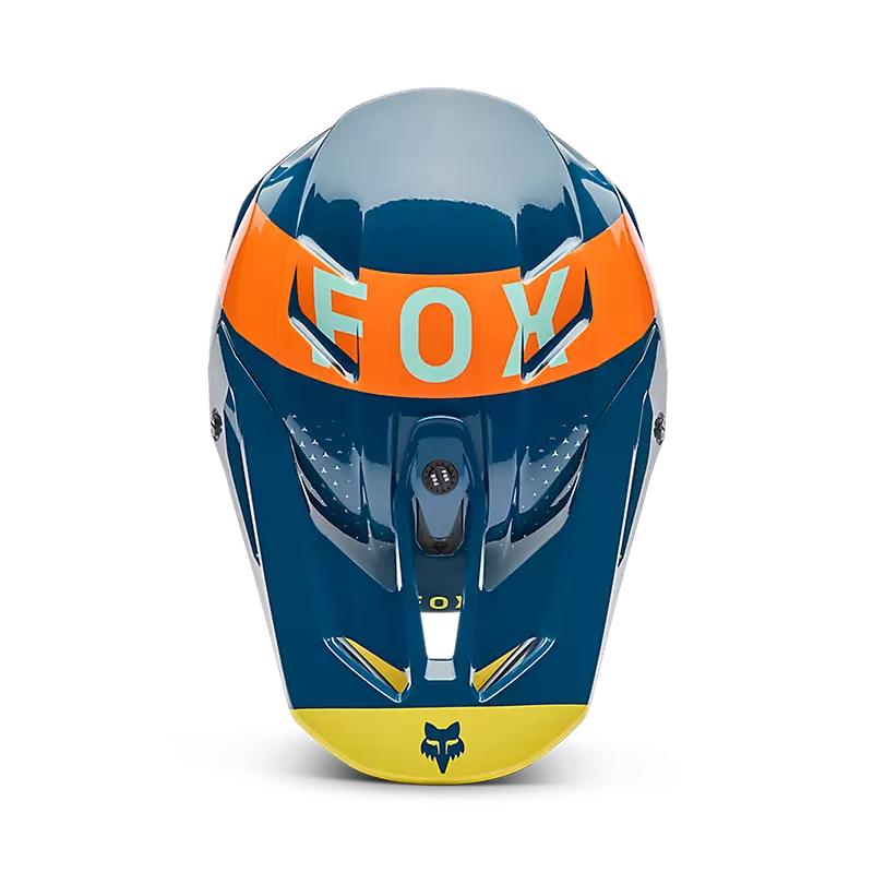 Casco Moto V3 Tine Azul Fox