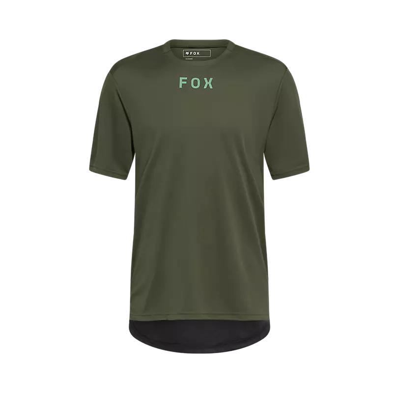 Polera Bicicleta Ranger Wordmark Verde Fox