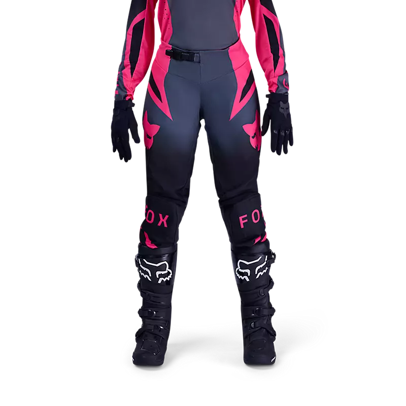 Pantalon Moto Mujer 180 Shield Negro/Rosado Fox