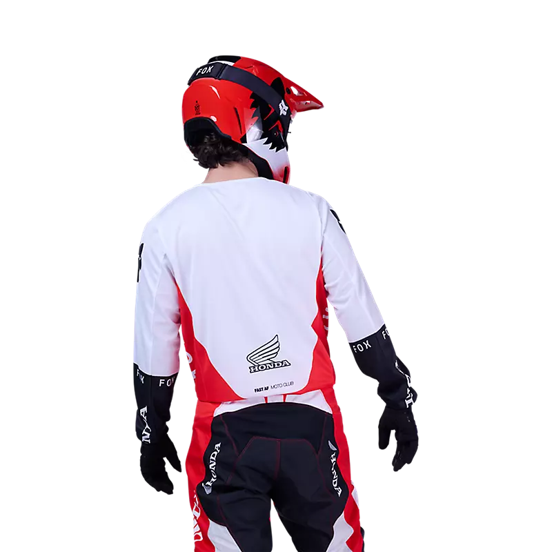 Polera Moto Honda 180 Rojo Fox