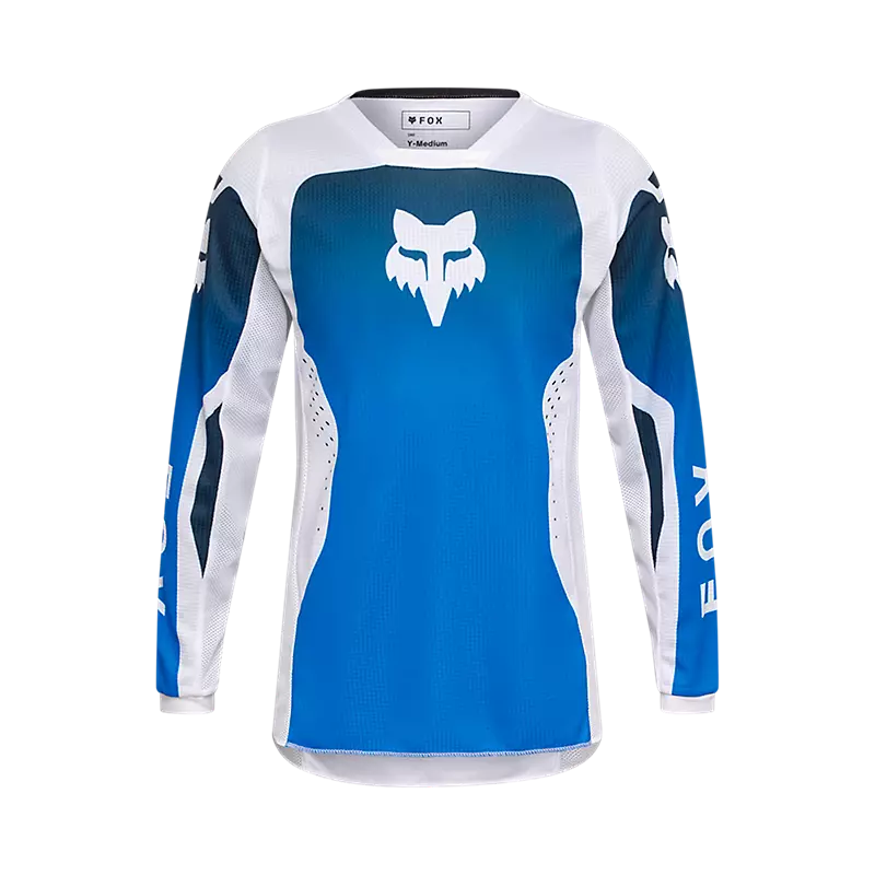 Polera Moto Niño 180 Shield Azul Fox