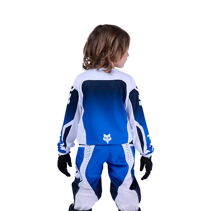 Polera Moto Niño 180 Shield Azul Fox