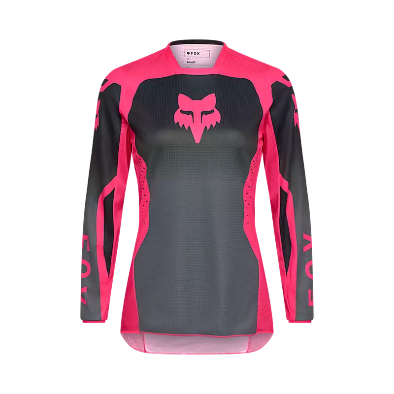 Polera Moto Mujer 180 Shield Negro/Rosado Fox