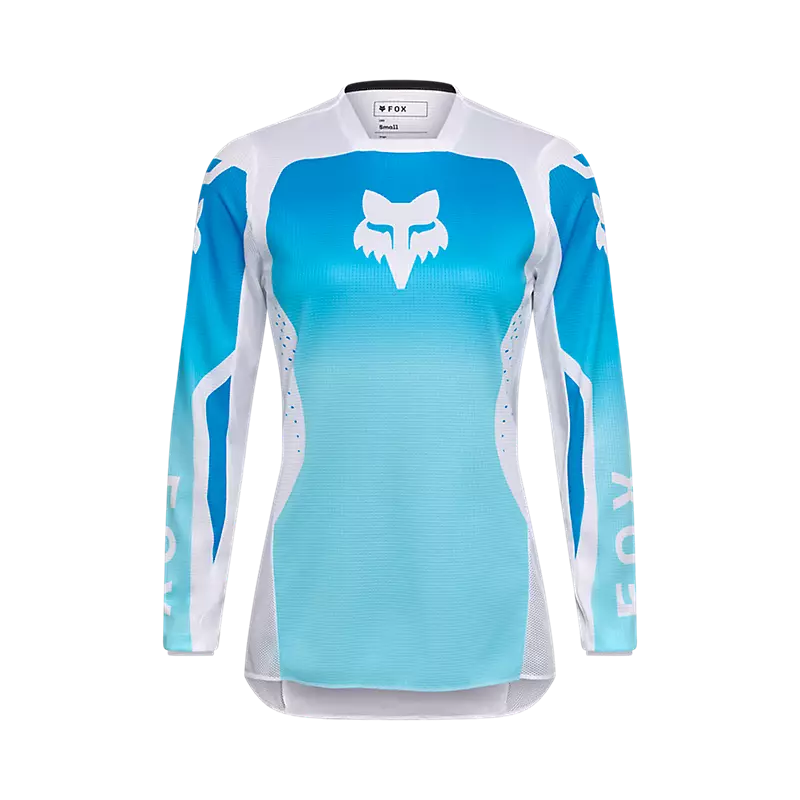 Polera Moto Mujer 180 Shield Azul/Blanco Fox