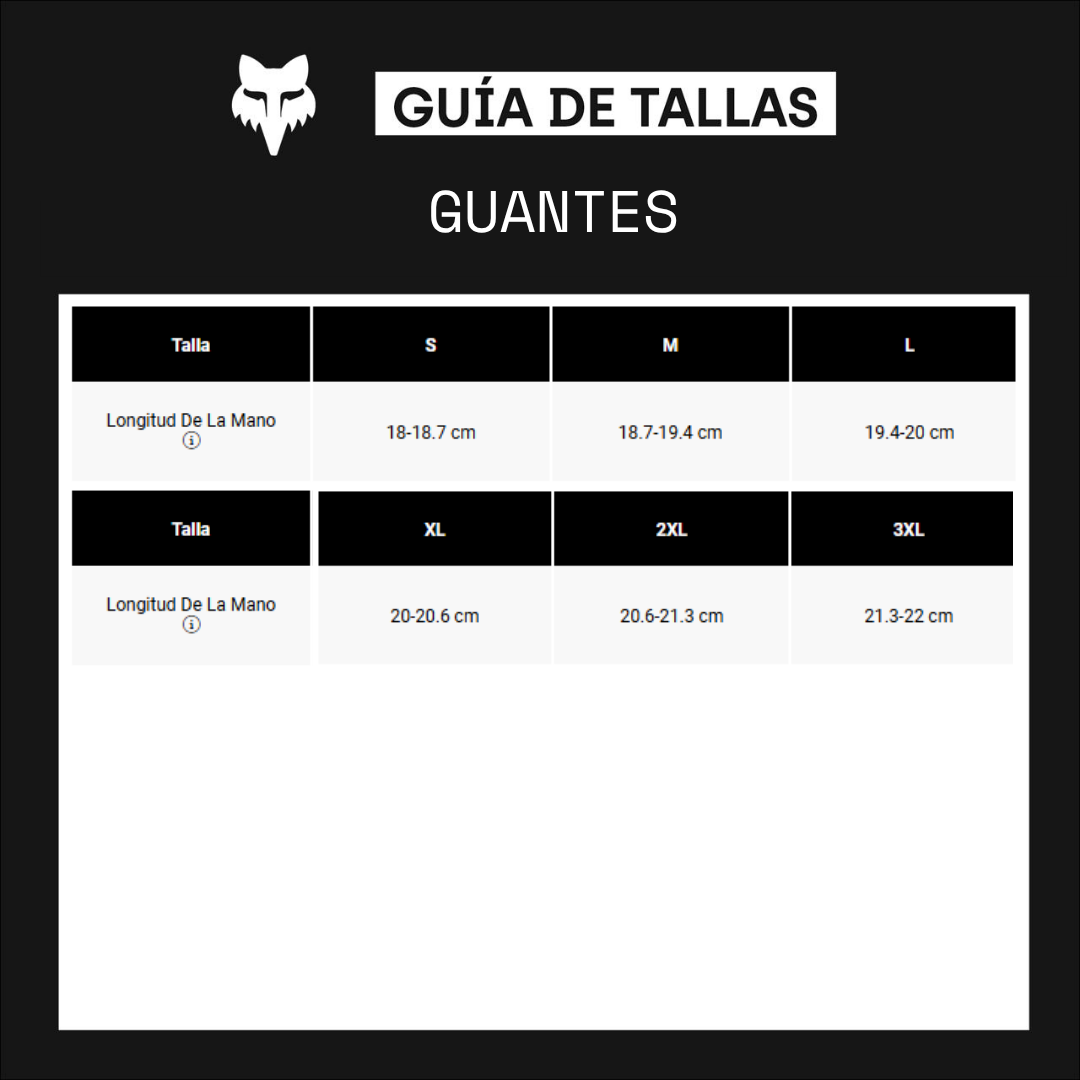Guantes Bicicleta Flexair Pro Negro Fox