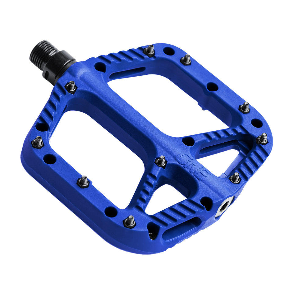 Pedales Bicicleta Flat Resina Azul One Up