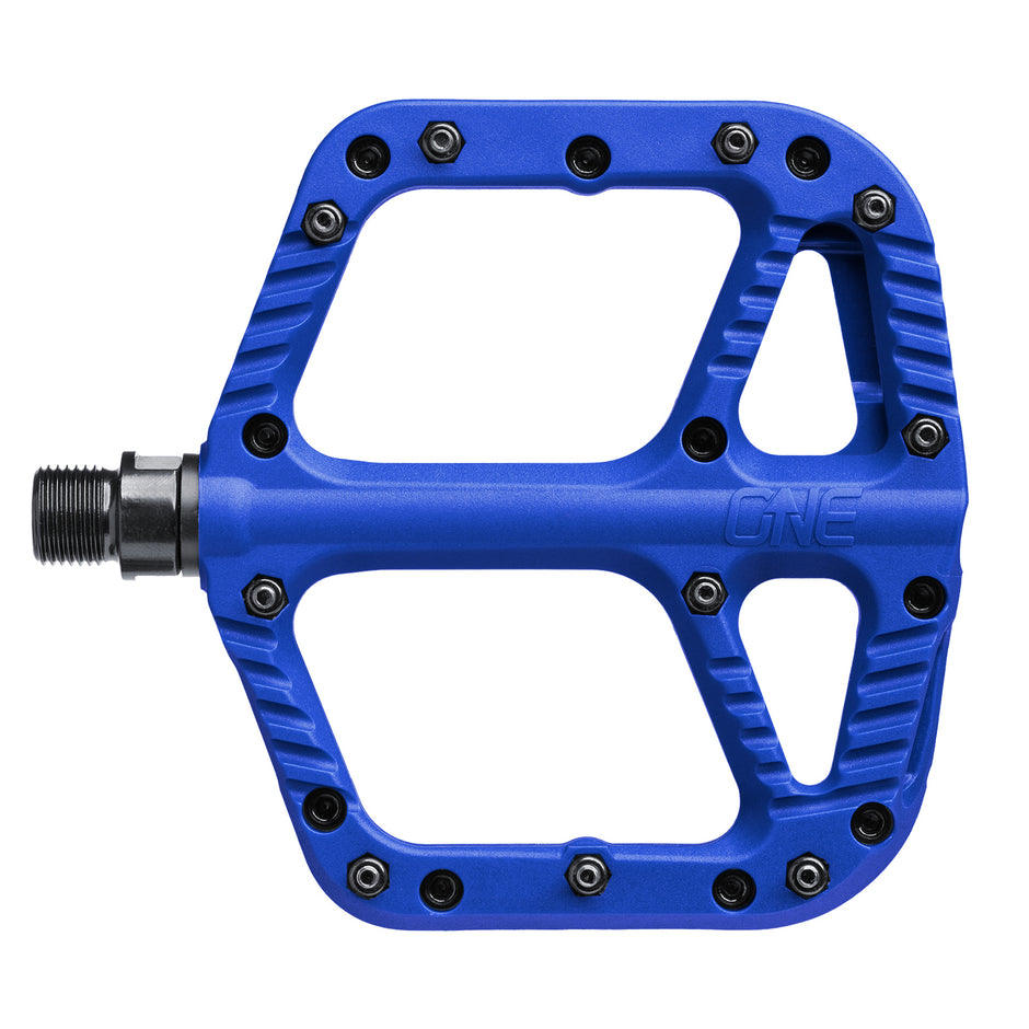 Pedales Bicicleta Flat Resina Azul One Up