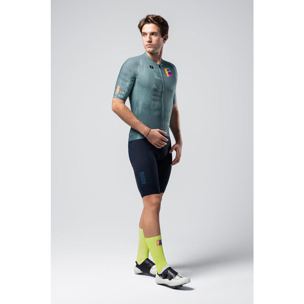 Tricota Bicicleta Ruta Manga Corta CX PRO 4.0 Bowman Verde Gobik