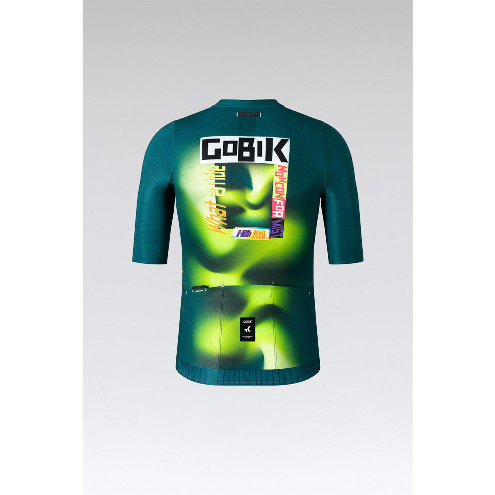 Tricota Bicicleta Ruta Maillot Manga Corta Attitude 2.0 Verde Gobik