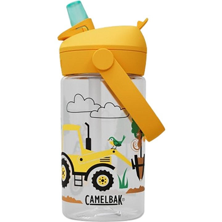 Botella Infantil Thrive Flip Straw Tractors and Trees 400ml Cafe CamelBak