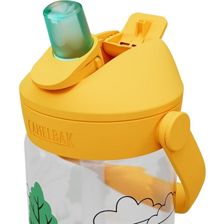 Botella Infantil Thrive Flip Straw Tractors and Trees 400ml Cafe CamelBak