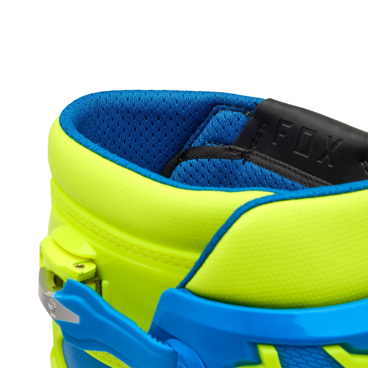 Botas Moto Motion Azul/Amarillo Fox