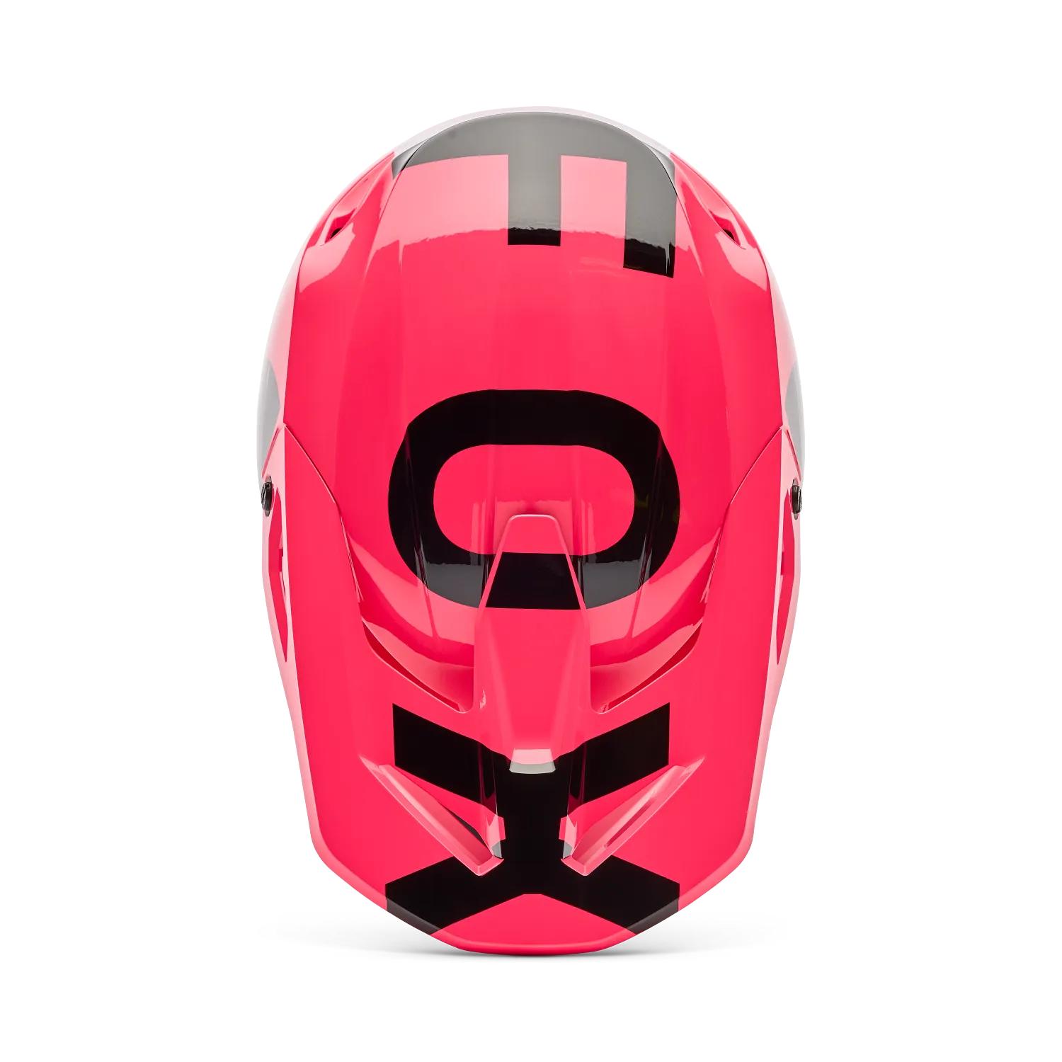 Casco Moto Niño V1 Shield Rosado Fox