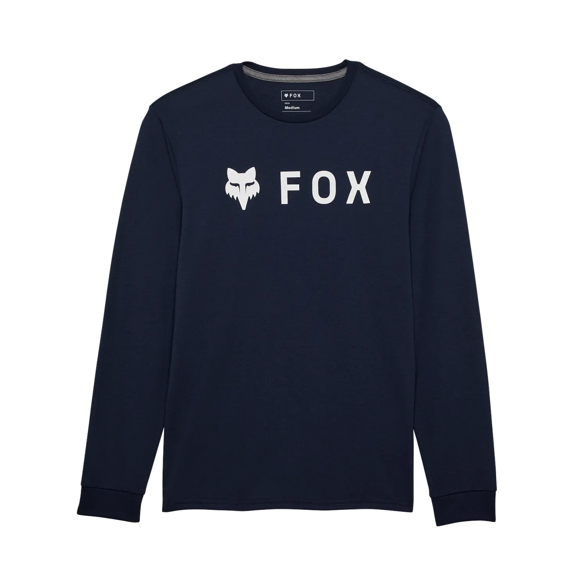 Polera Lifestyle Manga Larga Absolute Azul Oscuro Fox