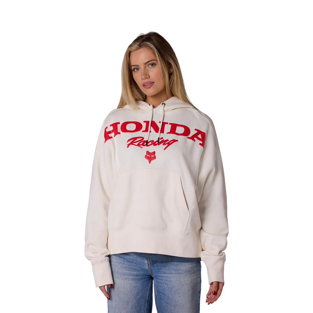 Poleron Lifestyle Mujer Honda Blanco Fox
