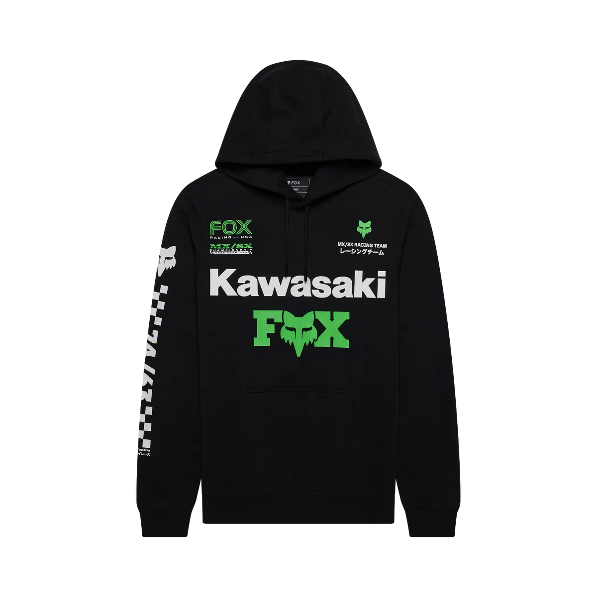 Poleron Lifestyle Kawasaki Negro Fox