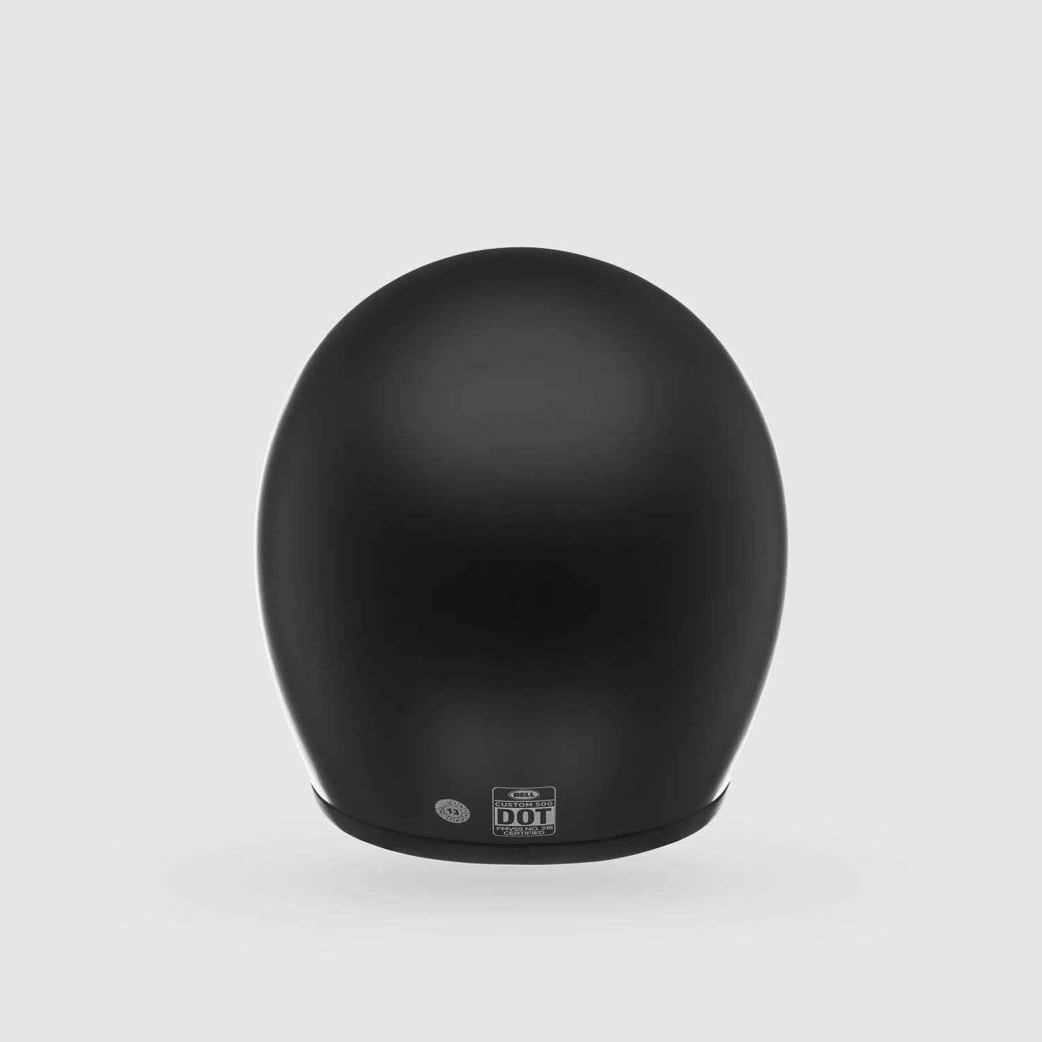 Casco Moto Calle Custom 500 Solid Negro Mate Bell