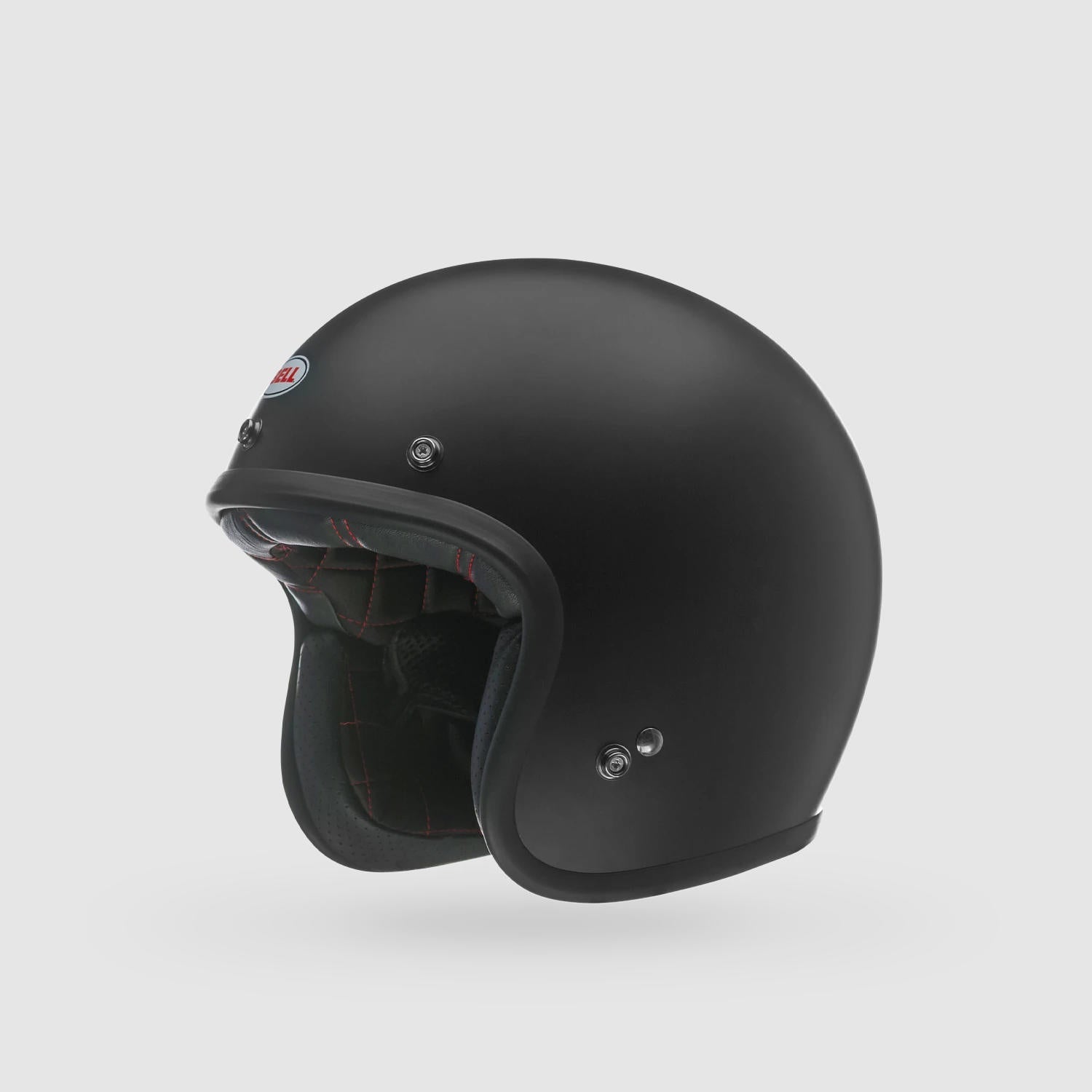 Casco Moto Calle Custom 500 Solid Negro Mate Bell