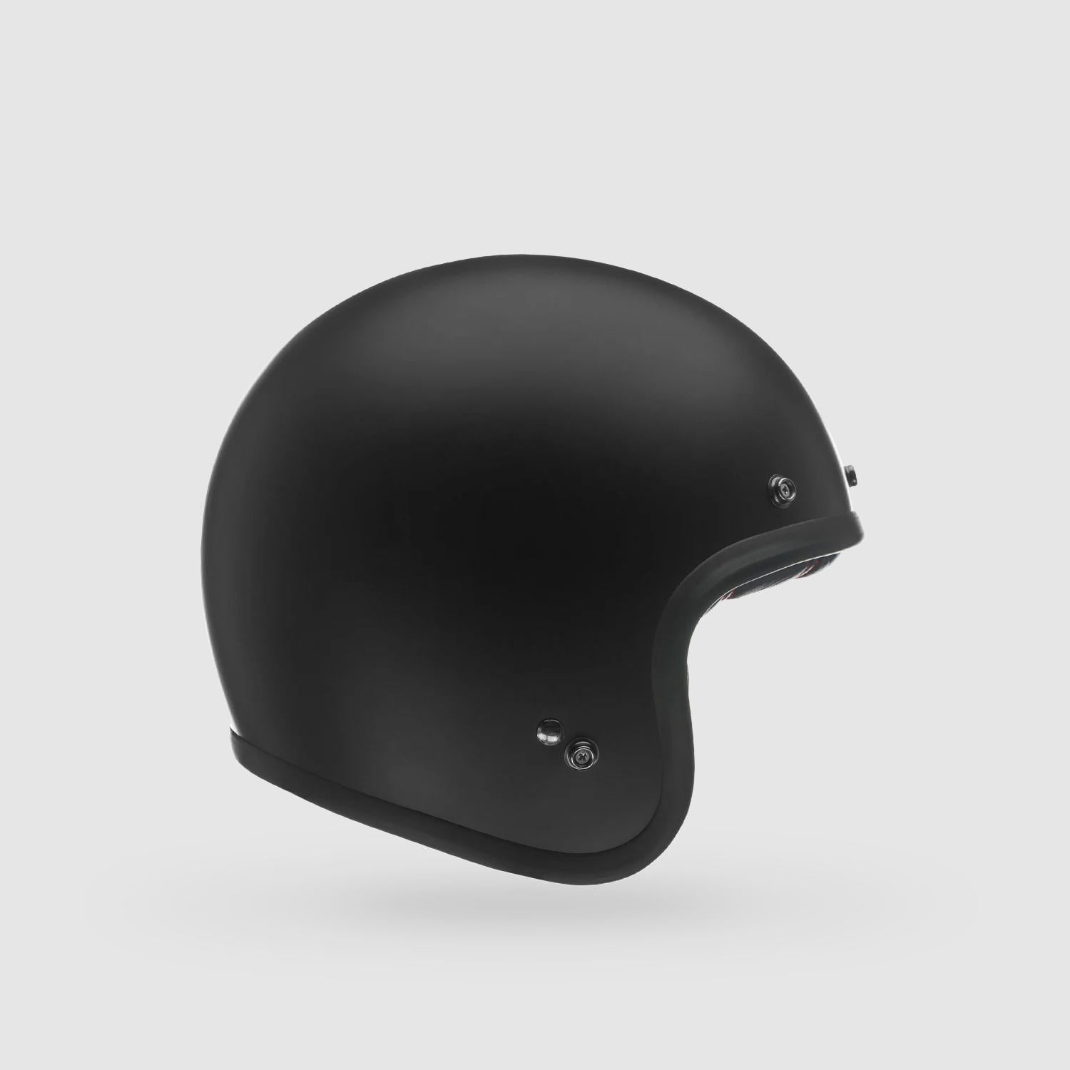 Casco Moto Calle Custom 500 Solid Negro Mate Bell