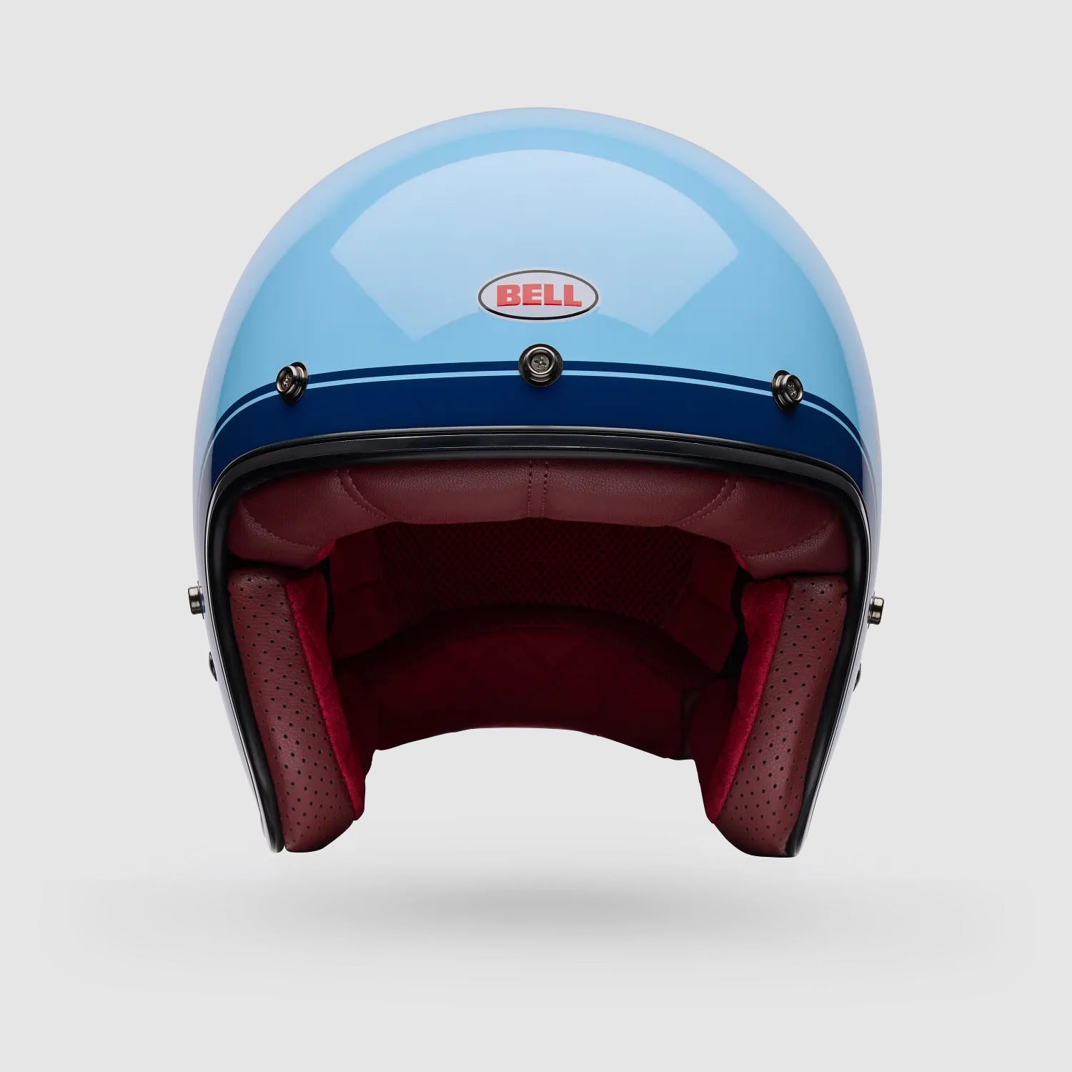 Casco Moto Calle Custom 500 Crate Azul Bell
