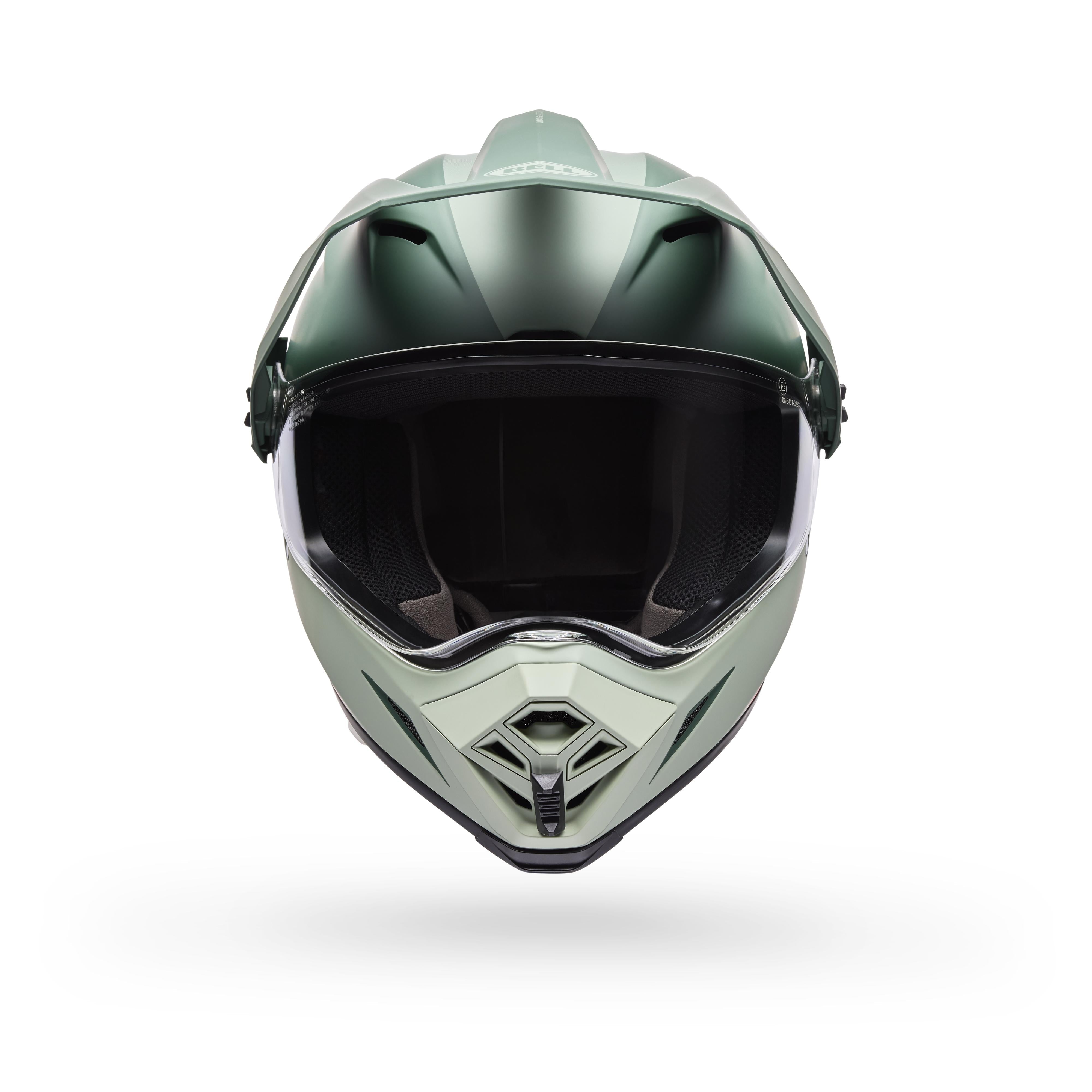 Casco Moto Calle MX-9 ADV Certificado QR Verde Bell