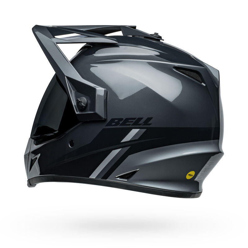 Casco Moto Calle MX-9 Adventure Mips Alpine Certificado QR Gris Carbon Bell