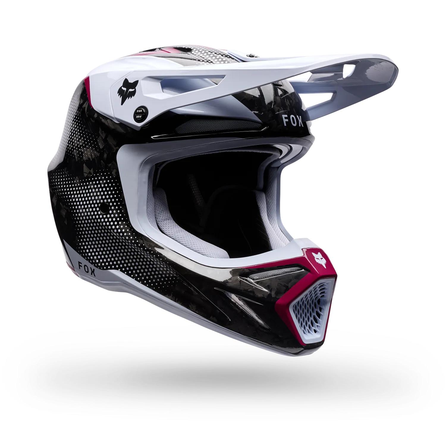 PREVENTA - Casco Moto V3 RS Tactile Negro/Blanco Fox