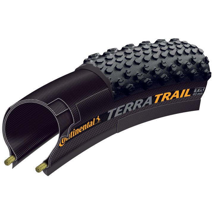 Neumatico Bicicleta Gravel Terra Trail ShieldWall 700x40C Negro Continental