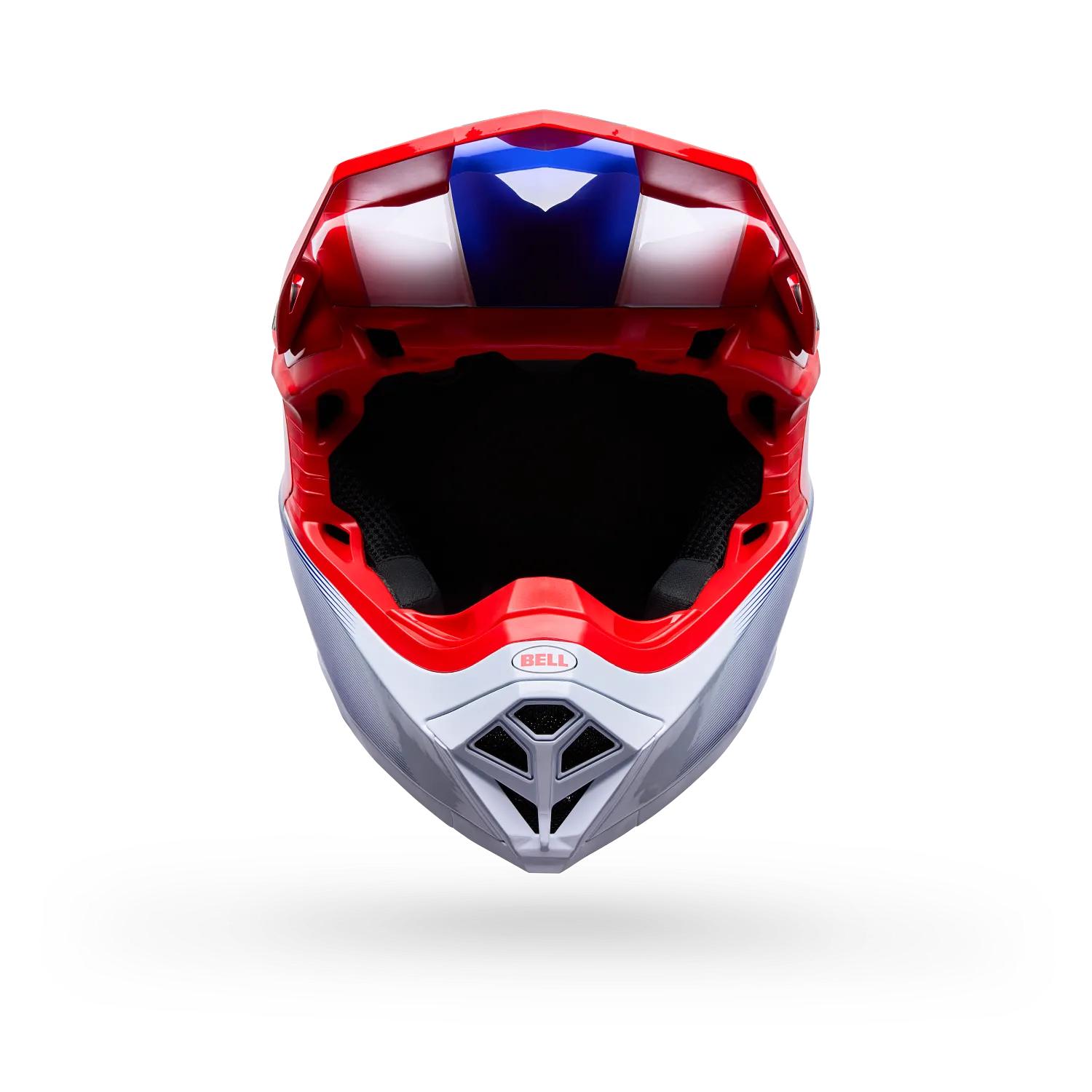 Casco Moto Moto-10 Falcon Mips Rojo/Blanco Bell