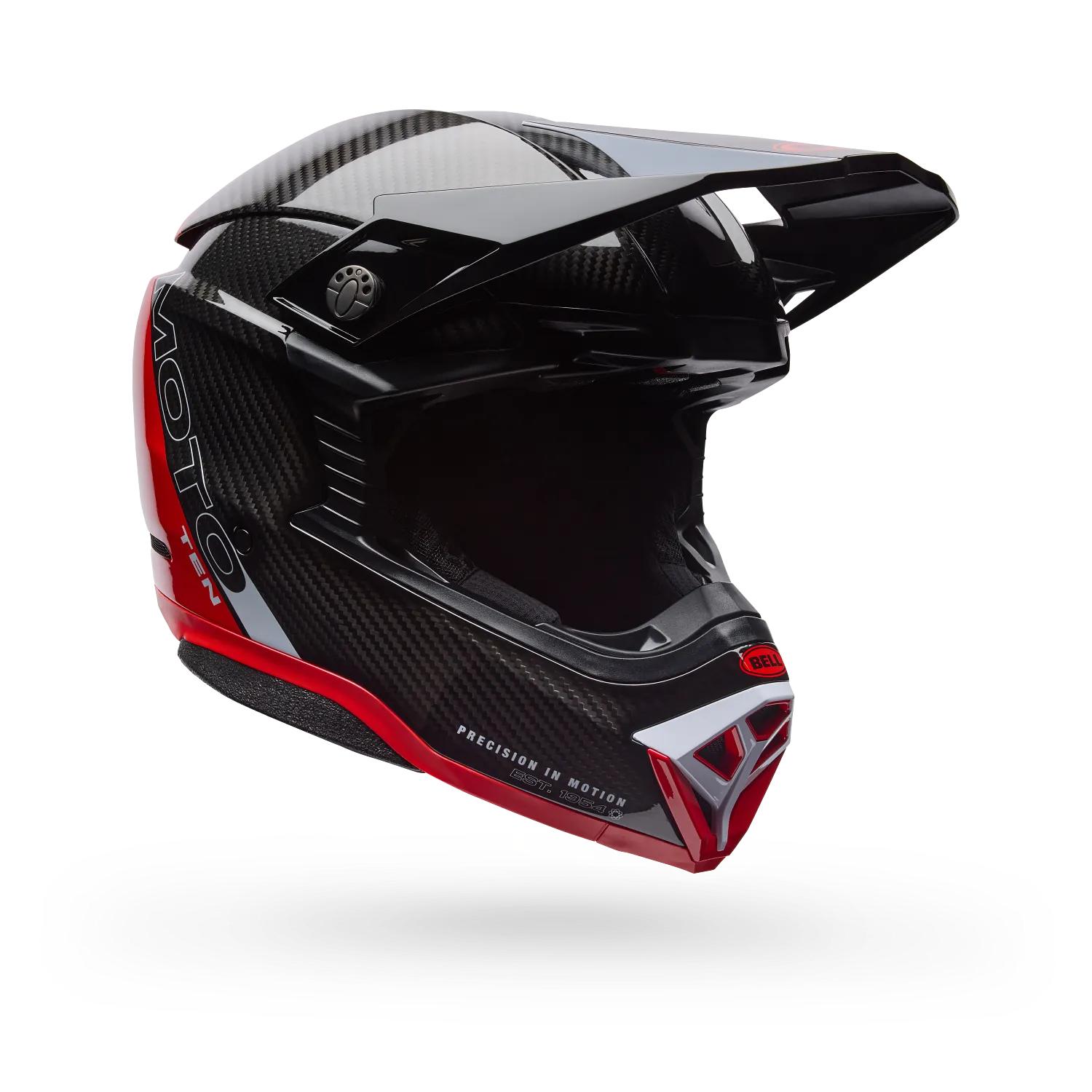 Casco Moto Moto-10 Spherical Strike Rojo/Negro Bell