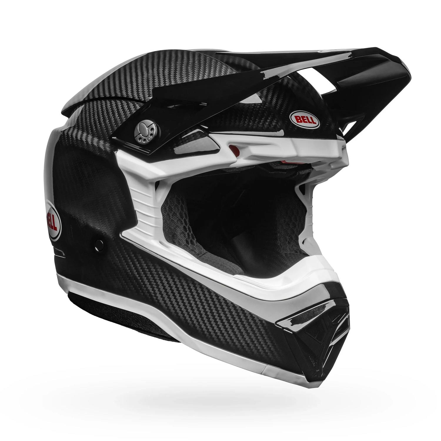 Casco Moto Moto-10 Spherical Solid Negro/Blanco Bell
