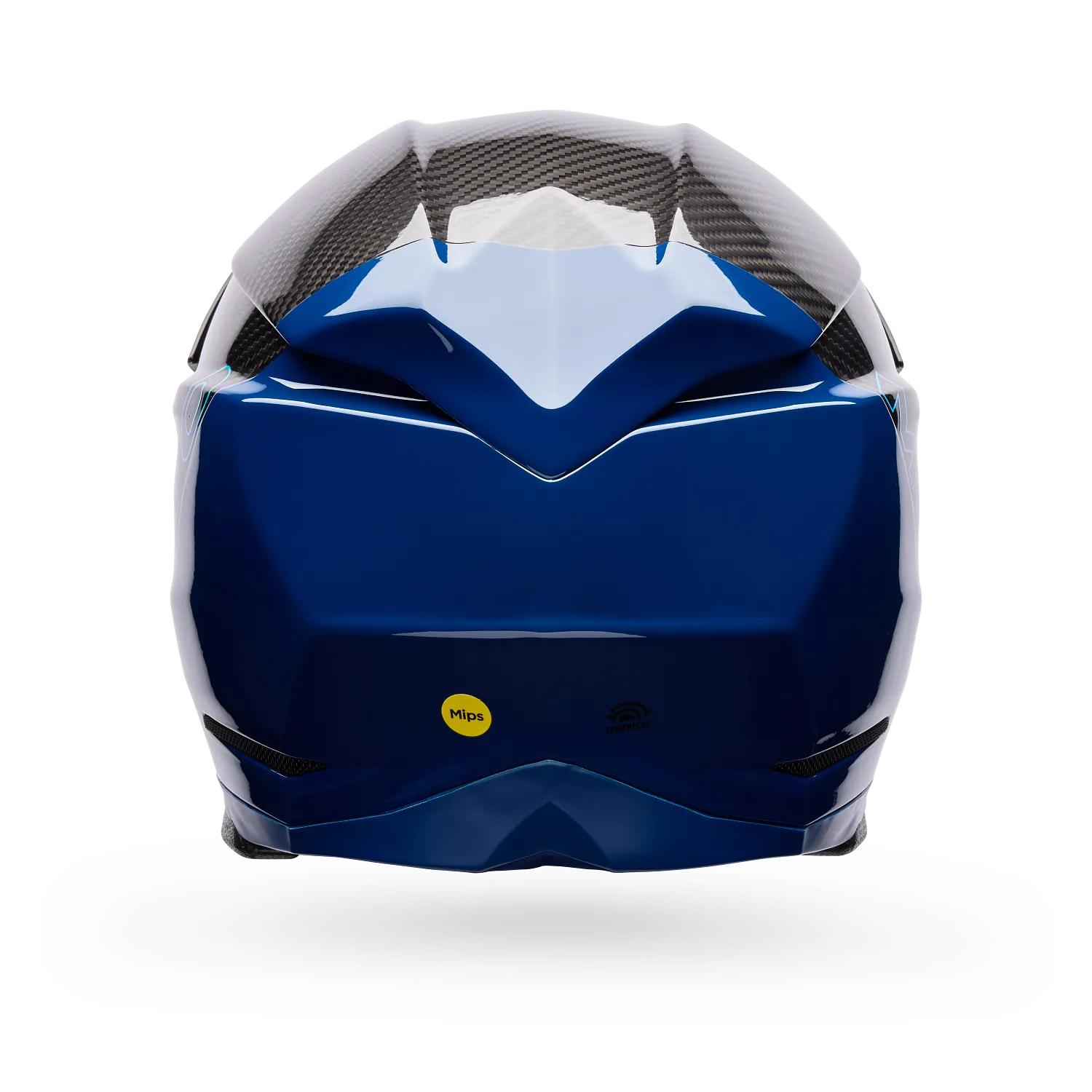Casco Moto Moto-10 Spherical Strike Azul/Negro Bell