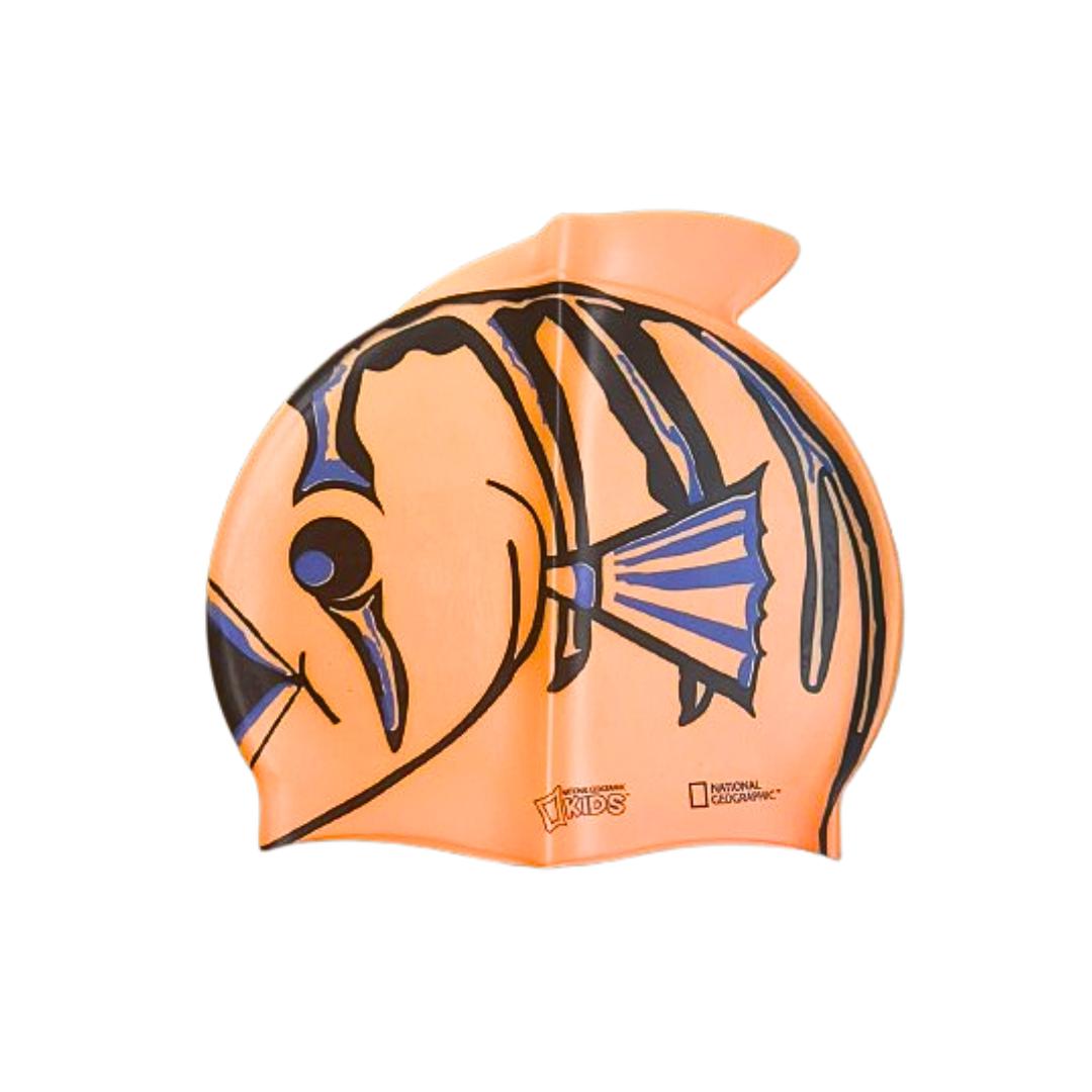 National Geographic Gorro Natación Niños 100% Hipoelergénico Silicona Pez