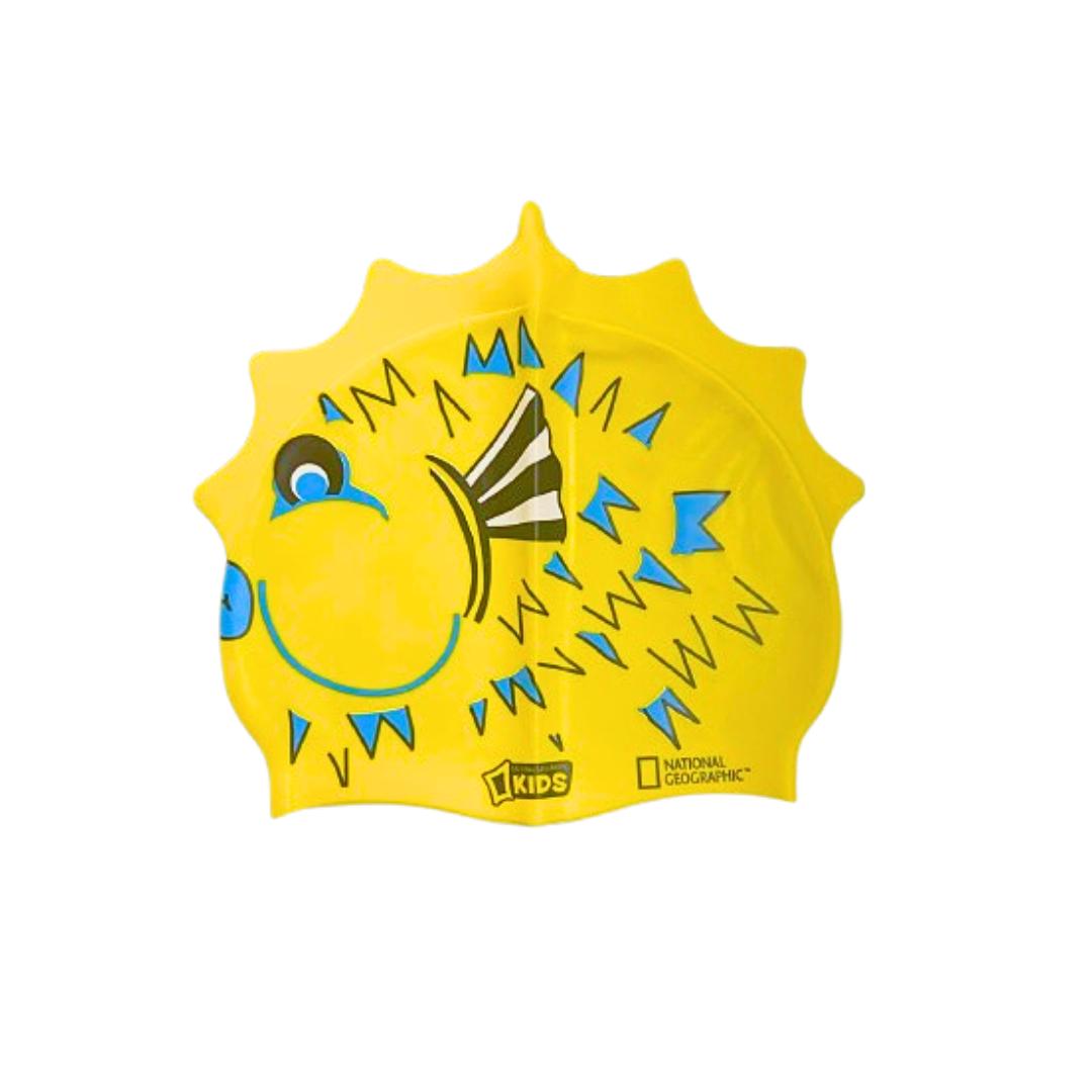 National Geographic Gorro Natación Niños 100% Hipoelergénico Silicona Pez
