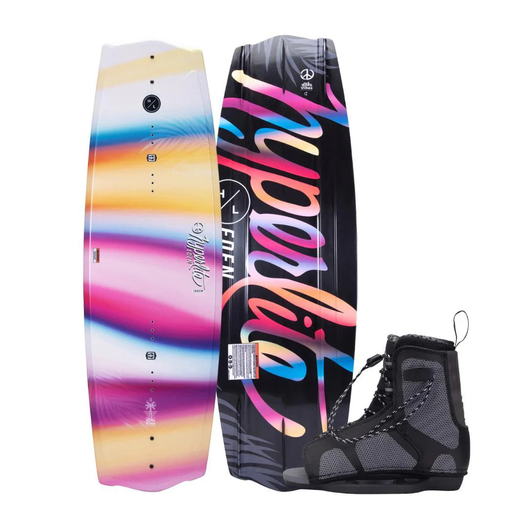 Hyperlite Wakeboard Eden 130 con Bota Remix 4-8