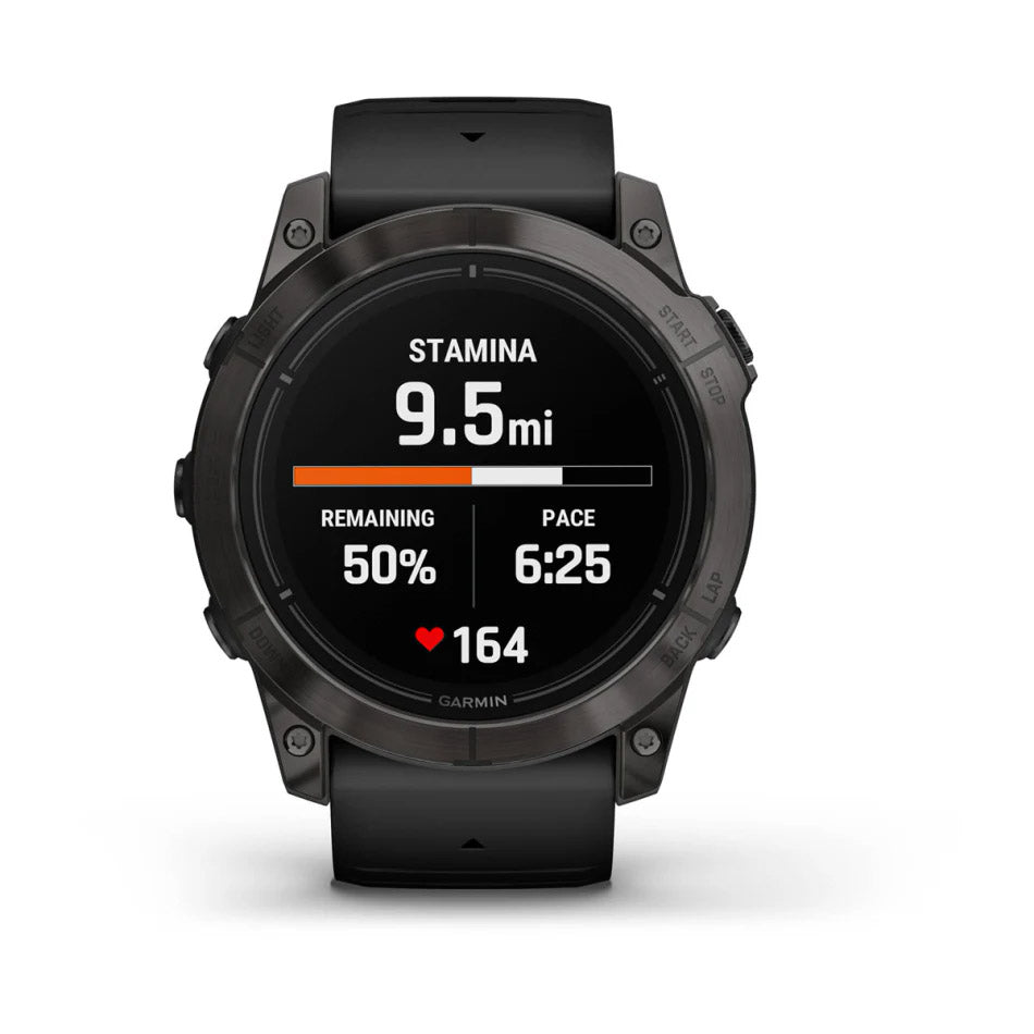 Garmin Epix™ Pro (Gen 2) – Sapphire | 51 mm Carbon Gray DLC Titanium with Black Band - Rideshop