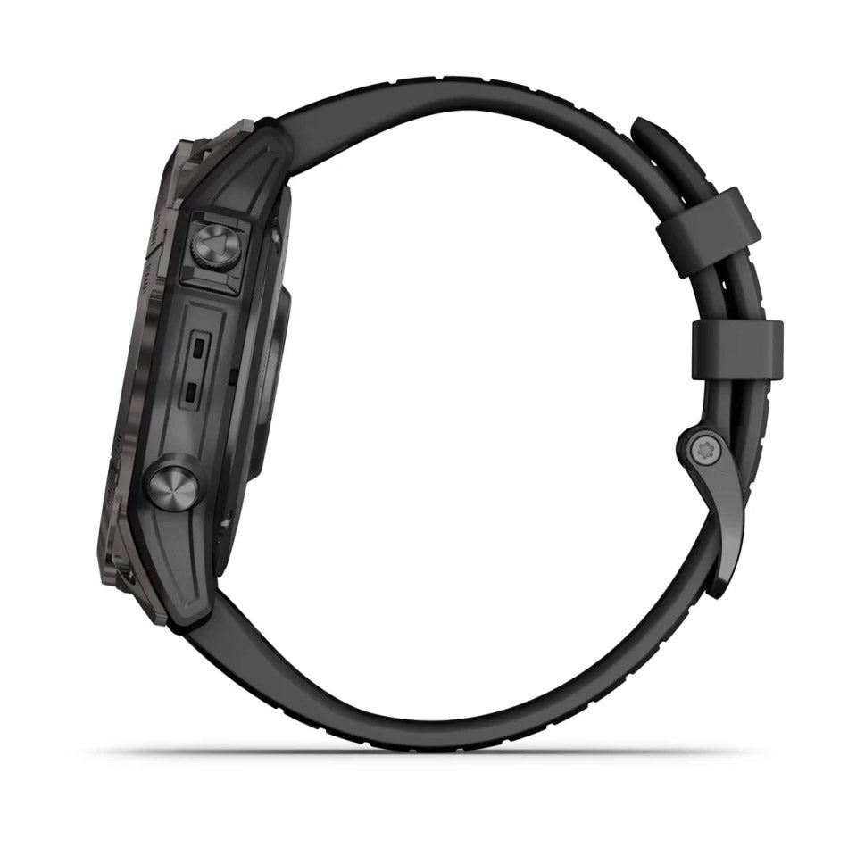 Garmin Epix™ Pro (Gen 2) – Sapphire | 51 mm Carbon Gray DLC Titanium with Black Band - Rideshop
