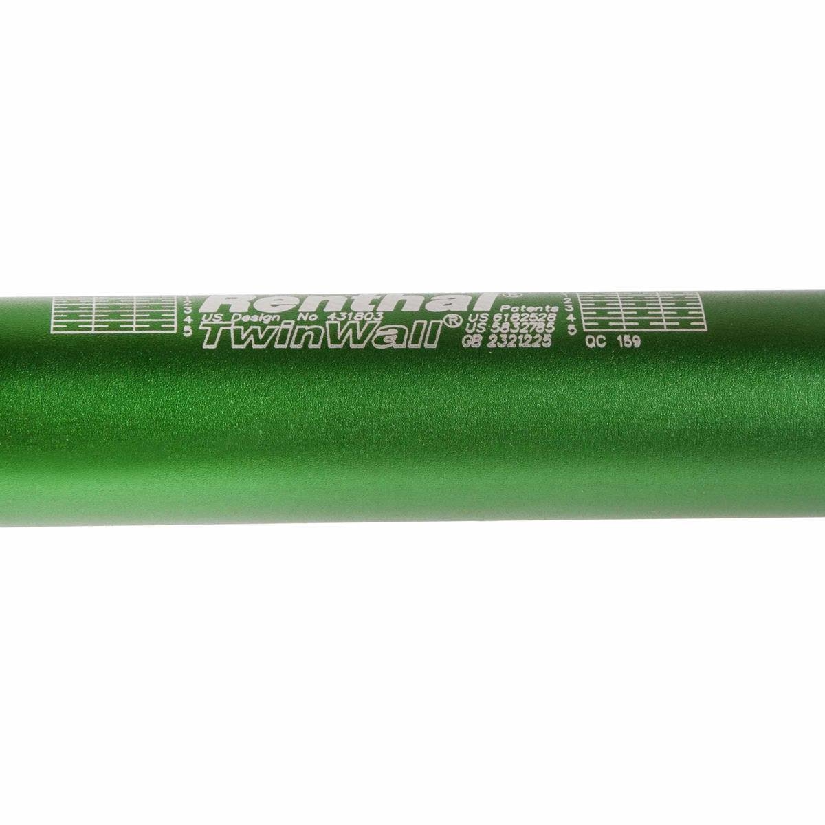 Renthal Manubrio Twinwall 996, 28.6 mm Verde