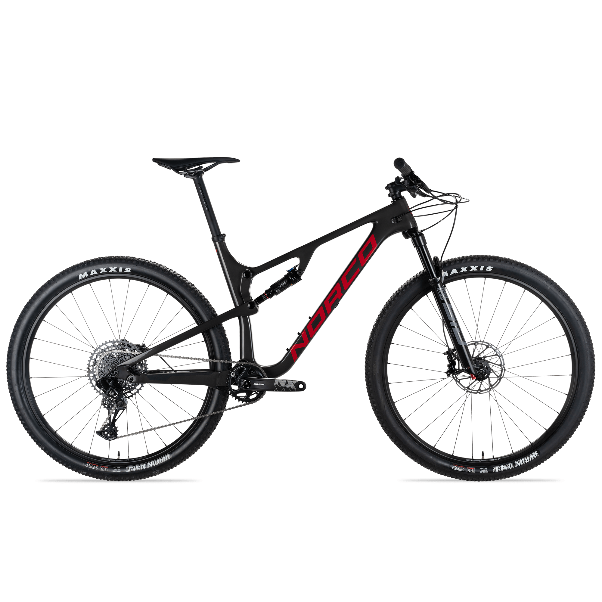 Bicicleta Revolver FS 2 100 XC Race Aro 29" Negro/Rojo Norco