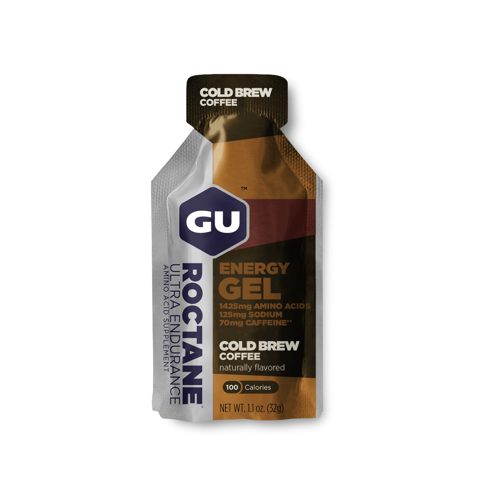 GU Energy Box Roctane Energy Gel, Cold Brew Coffee (Doble Cafeína) - Rideshop