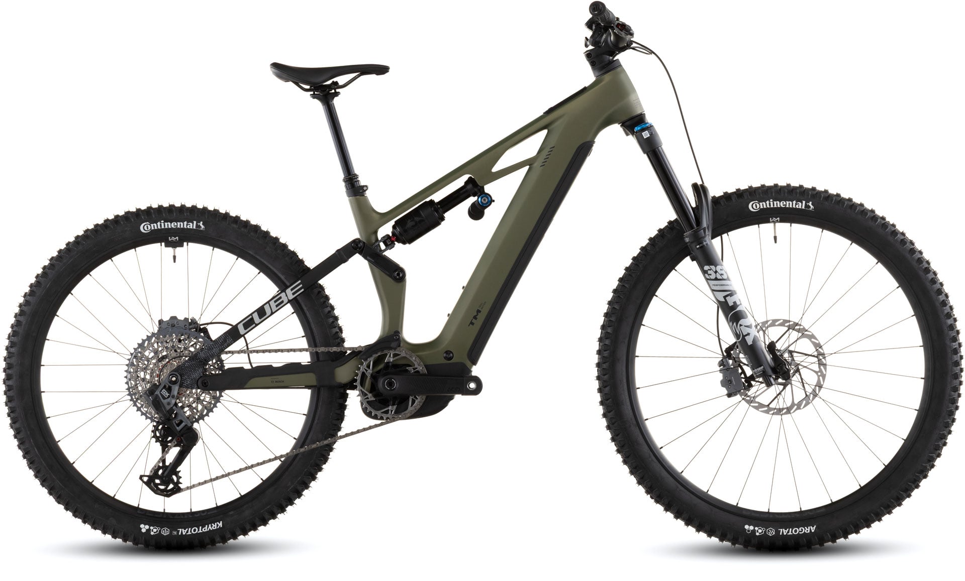 Bicicleta Eléctrica Cube Stereo Hybrid ONE77 HPC TM 800 Reedgreen´n´Matrix