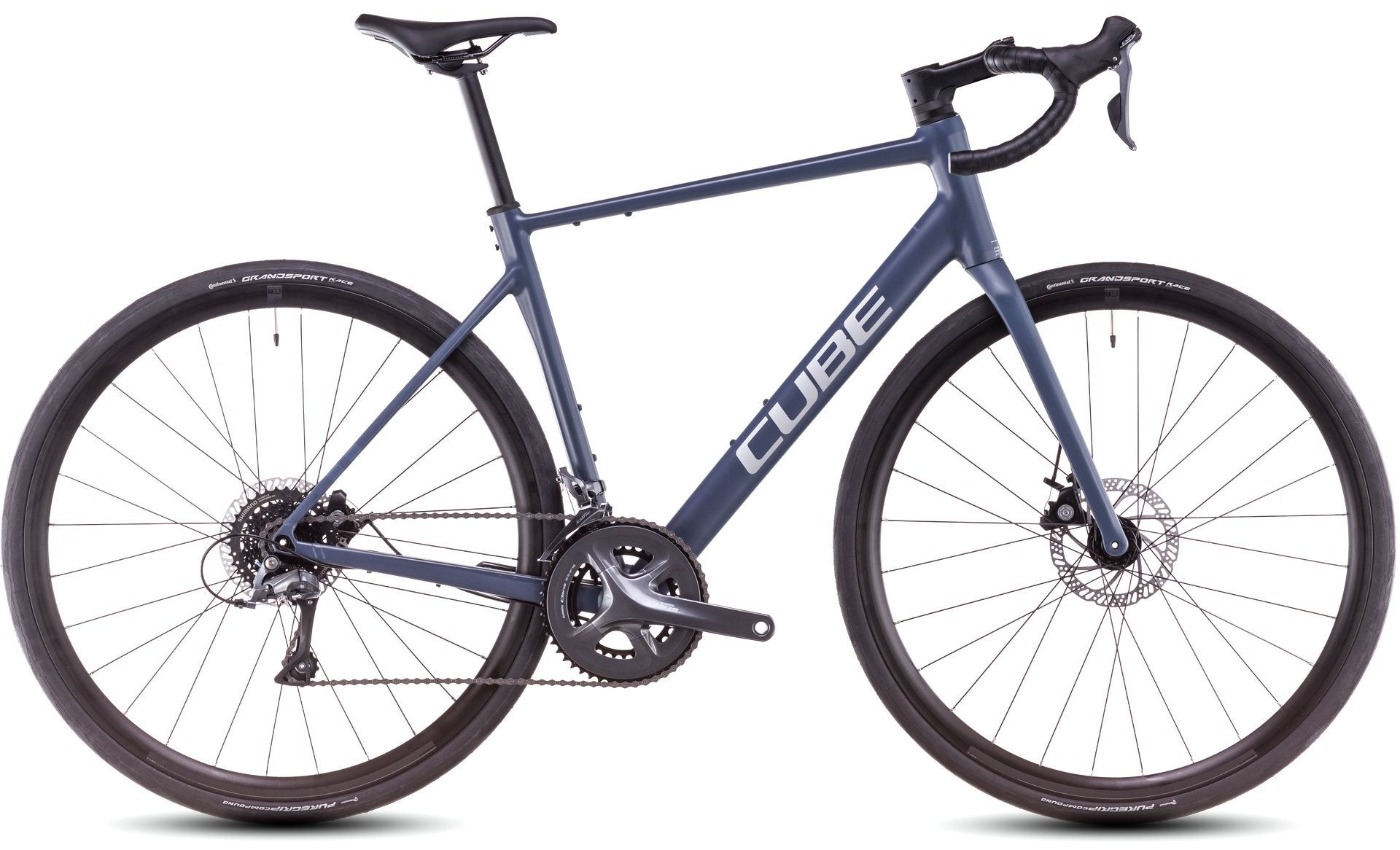 Bicicleta Ruta Cube Attain Pro 700 Azul