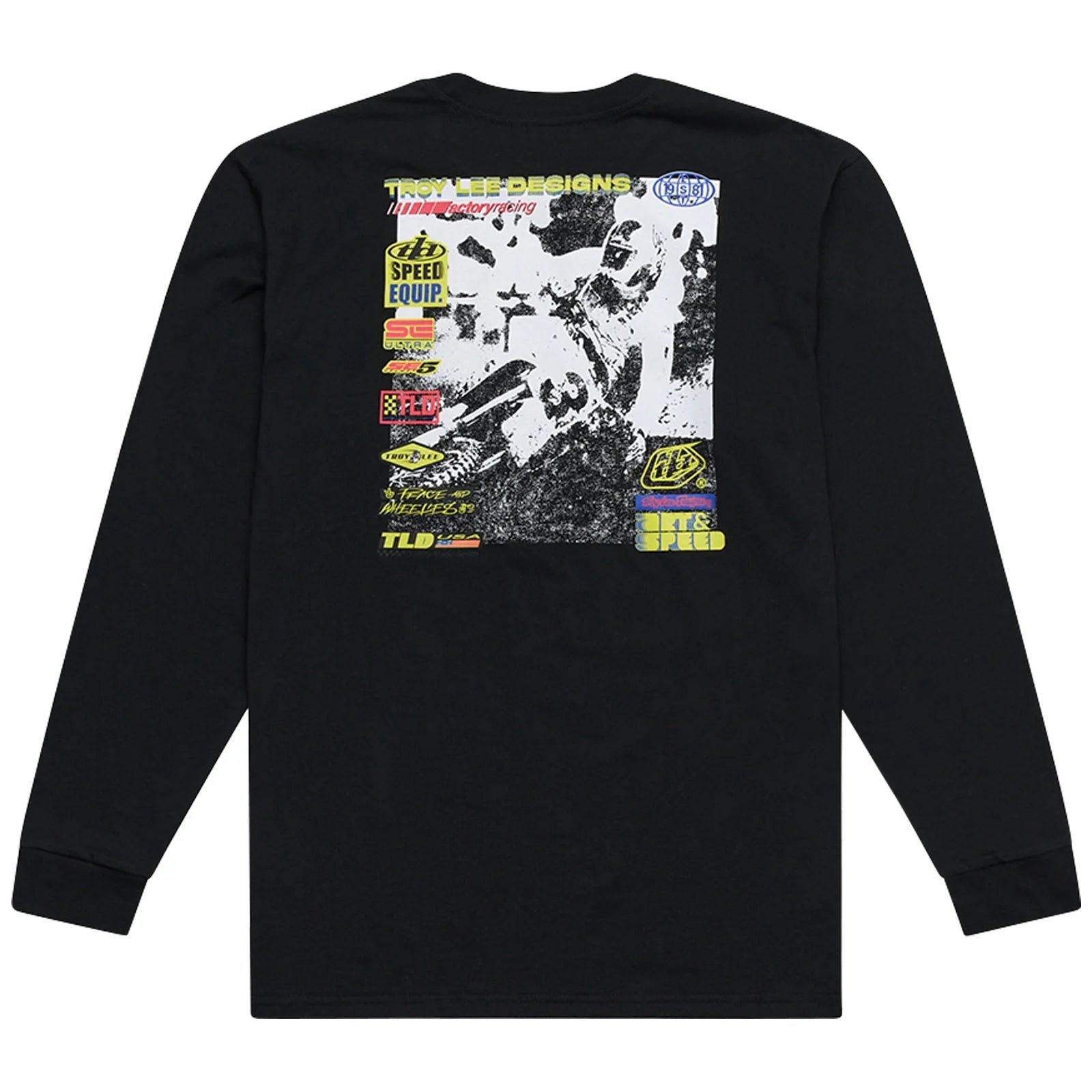 Troy Lee Designs Polera Manga Larga Overload Negra