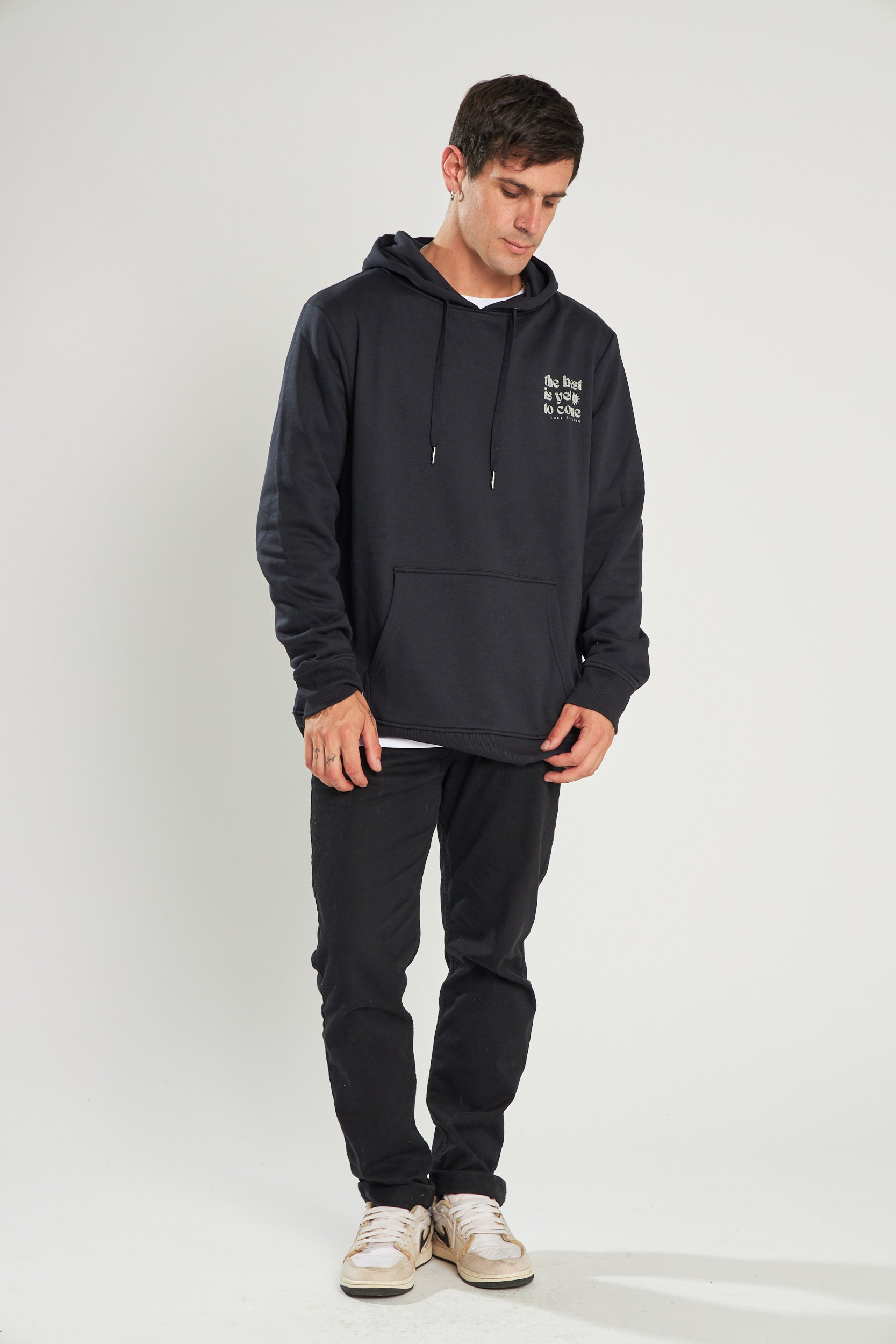 Poleron Hoodie Hombre The Best Negro